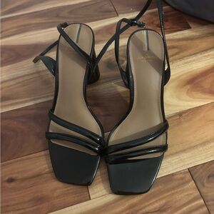 Sam Edelman Black Heels with Sleek Straps
